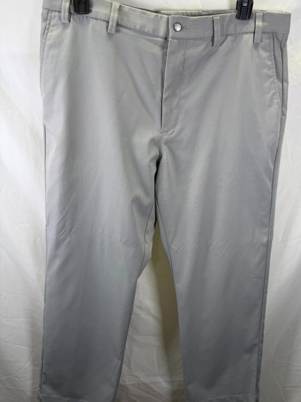 Callaway Men’s Golf Pants Gray Performance Stretch XL Lightweight Flat Front